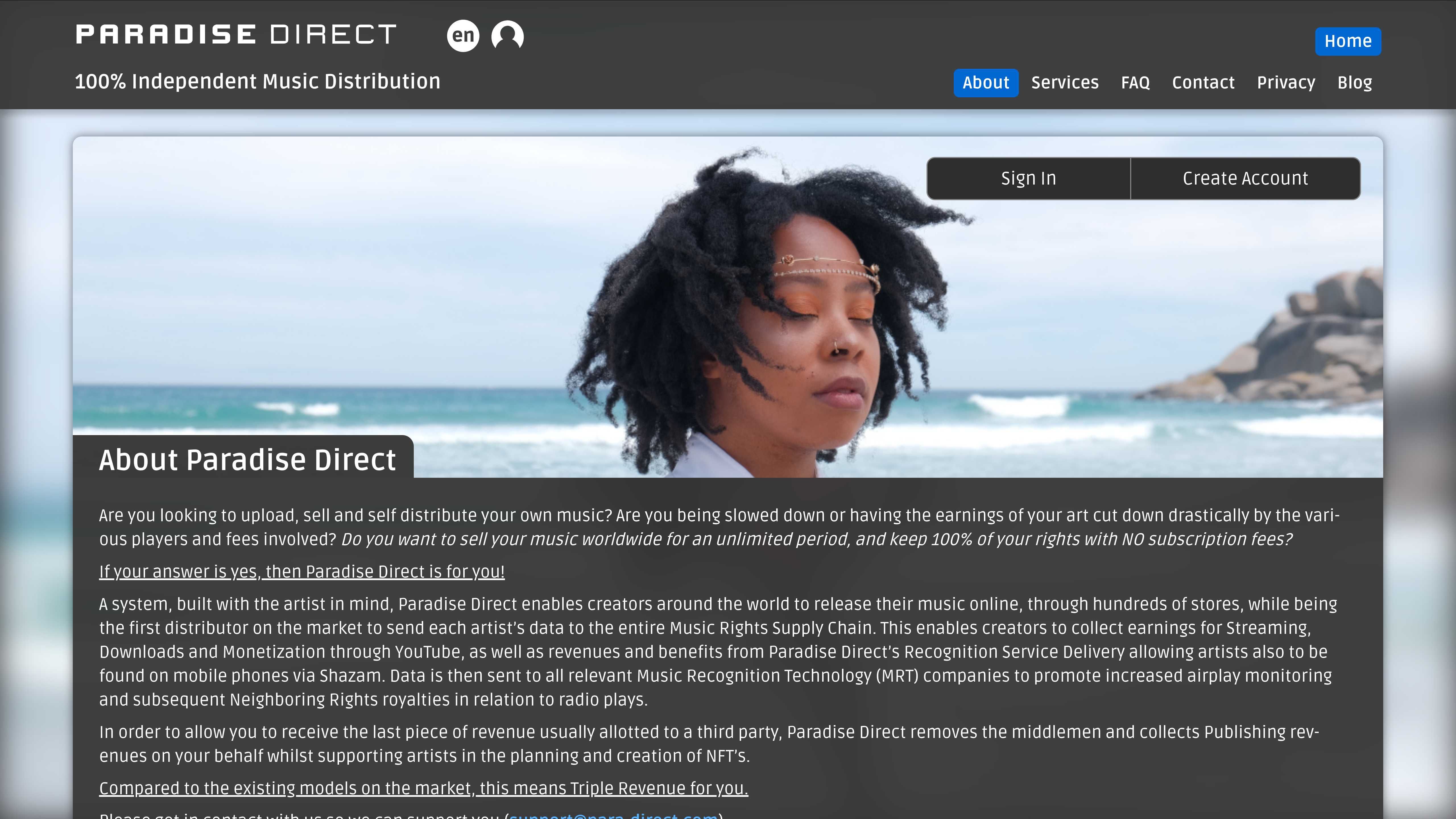 PRDS DIRECT Startpage