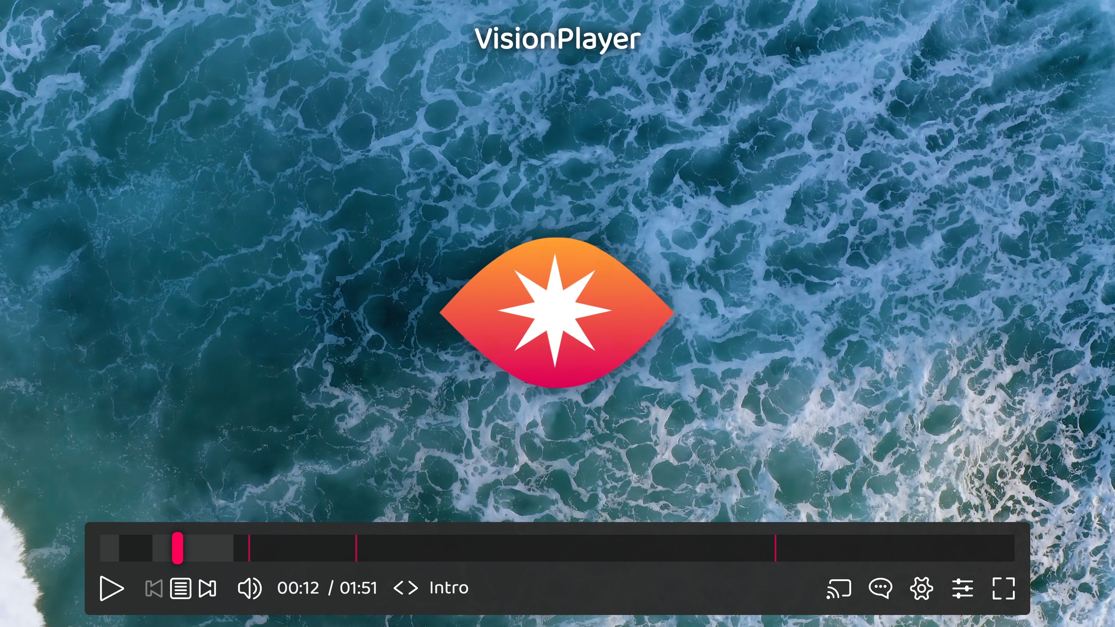 Screenshot of the VisionPlayer